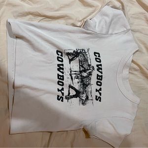 Brandy Melville “Cowboy” print Baby Tee